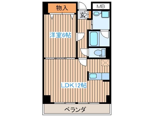 サ－クル１０ビルの物件間取画像